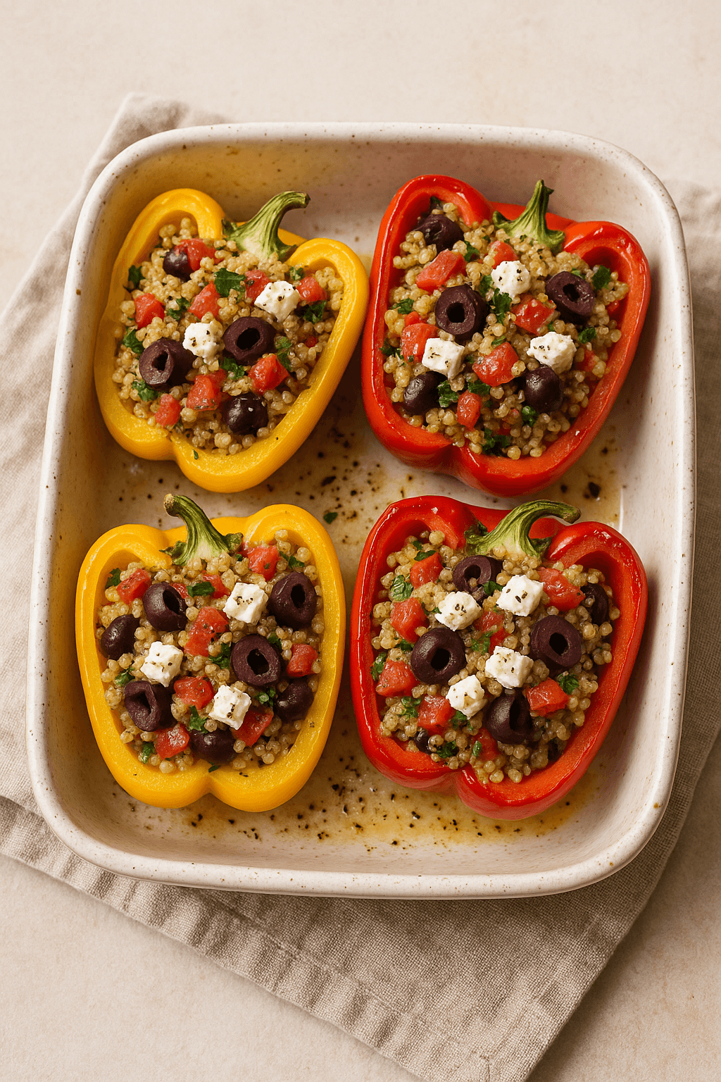 Mediterranean Stuffed Bell Peppers